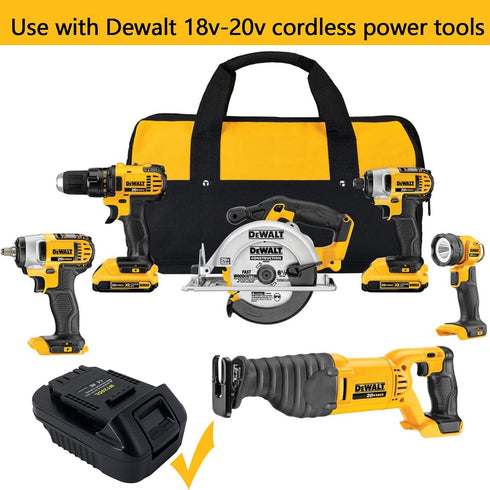 Makita to Dewalt Battery Adapter, Compatible with Makita 18v Lithium Battery, Convert to Dewalt 18v-20v Batteries