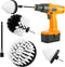 FGBNM 4pcs/24pcs Drill Brush Attachment Set, Yellow/Blue/Black/Red/Pink/Green/White Power Scrubber Brush with 1/4in Extend