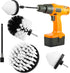FGBNM 4pcs/24pcs Drill Brush Attachment Set, Yellow/Blue/Black/Red/Pink/Green/White Power Scrubber Brush with 1/4in Extend