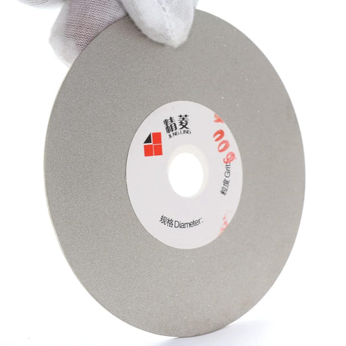 JINGLING Diamond Flat Lap Disc Grinding Disk 4" inch 100mm Arbor 5/8 Grit 600 Fine
