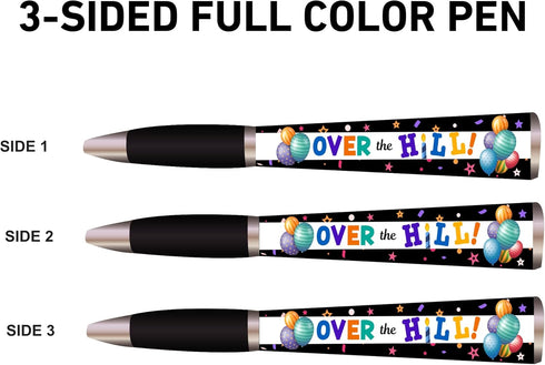 Happy Birthday Pen (1 Pen, 3-Sided) - Funny Personalized Gifts for Women, Men, Friends, Cute Writing Pens