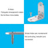 6Pcs 65x65x38mm 90 Heavy Duty L Bracket Corner Braces Stainless Steel Degree Joints Right Angle Brackets, Metal Corner