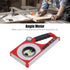 Engineering Inclinometer, Portable Universal Slope Measuring Ruler with Dual Scale Rotary Pitch Finder