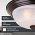 2-Lights 11 Inch 1257S-ORB-AL DESIGNERS FOUNTAIN Reedley Flush Mount Ceiling Light, Lighting Fixture for Kitchen