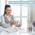 Geetery 4 Pcs Clear Acrylic Cash Tray for Cash Stuffing, Mail Sorter Organizer for Desk, Envelope, Bill, and Business