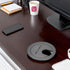 Black 1-3/8 Inch Desk Grommet Set, Cable Hole Cover & Wire Organizer for Desk Cord Management, 3Pcs