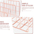 Magazine Holder for Desk - 3 Slots File Sorter Organizer, Rose Gold Desktop Accessories