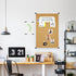 XBoard Cork Board 24 x 18 Inch - 2 Pcs Bulletin Board with Aluminum Frame for Home & Office