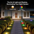 grestar 50FT IP67 Outdoor Ground Lights, Smart RGB Pathway Lights with APP/Remote Control, Music Sync, Timer Function
