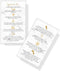 Hyaluron Pen Filler Aftercare Instruction Card, 50 Pack, Physical Printed Business Card Size, Marble Look Design