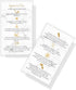 Hyaluron Pen Filler Aftercare Instruction Card, 50 Pack, Physical Printed Business Card Size, Marble Look Design