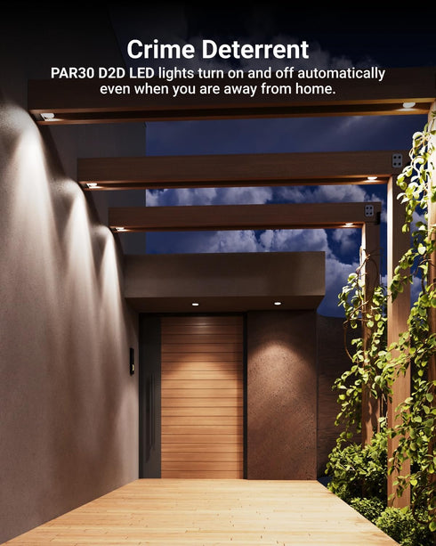 4 Pack PAR30 Bulbs, 850 11W, 3000K Non-Dimmable, E26, Bulb Sunco LED Dusk to Dawn Light Lumens, Soft White, Wet Rated