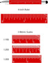 9-in-1 Monteverde USA Tool Mechanical Pencil in Red Multifunctional Pencil with Stylus, Screwdrivers, Ruler, and Eraser