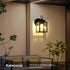 2 Pack Outdoor Wall Light Fixtures Waterproof Porch Lights Anti-Rust Matte Black Exterior Light Fixture Outdoor Wall