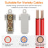 Linkstyle 10PCS 6 AWG Gauge T-Type Wire Connector Nut Kit, 80A Quick Wiring Connection Terminal