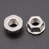 RoyceMart (20 M8-1.25 304 PCS) Hexagon Flange Nuts with Non-Serrated Flange Washer Head, Stainless Steel, Hex Drive