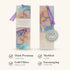 Christian Art Gifts Purple Marble Swirl Premium Scripture Bookmark with Strength and Dignity Proverbs 31:25 Bible