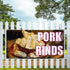 Fastasticdeals 4 Grommets 24x36Inches Vinyl Banner Multiple Sizes Pork Rinds Outdoor Advertising Printing E Restaurant