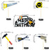 18PCS Cake Topper Tools, Toolbox Cake Decorations with Wrench, Hammer, Mechanic Drill, and More for Birthday Party Decor