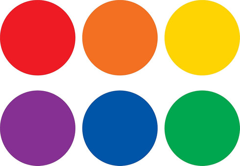 Spot On Dry Erase Desktop Writing Spots, Colorful Circles 4", 1 Count for Classroom or Home Use