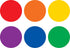 Spot On Dry Erase Desktop Writing Spots, Colorful Circles 4", 1 Count for Classroom or Home Use