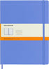 Moleskine Classic Notebook, Hard Cover, XL (7.5" x 9.5") Ruled/Lined, Hydrangea Blue, 192 Pages