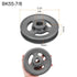 uxcell BK55-7/8 V-Belt Sheave, 7/8" Bore 5.25" OD Single Groove Cast Iron Sheave for 3L or B Belt