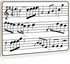 Scribbledo 5 Pack Dry Erase Music Staff White Boards, 9"X12" Double Sided Musical Notes Whiteboard for Kids Students