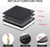 Yelanon Non Slip Furniture Pads - 78pcs (1+2+3+4)” Self Adhesive Rubber Feet for Furniture Legs, Anti Slide Protector
