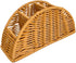 Generic Woven Remote Control Holder - 4 Compartment Imitation Rattan Basket | Bohemian
