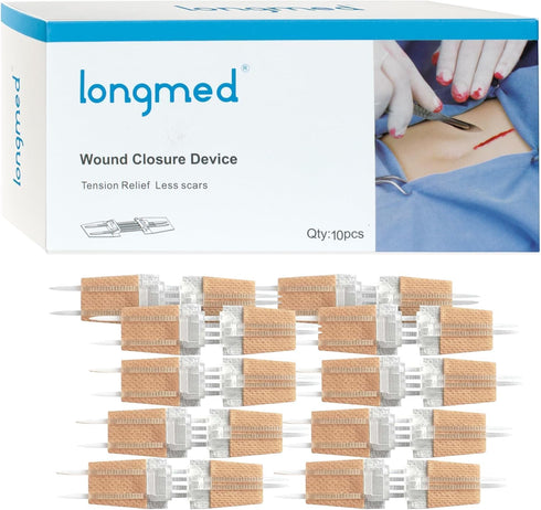 10 Pcs Wound Closure Kit | Upgraded Butterfly Bandages & Zip Stitch