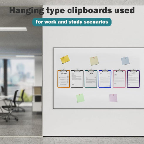 Bulk Clipboards Set of 30, Colored Clear Clip Board 8.5x11 for Classroom, Office & School Supply