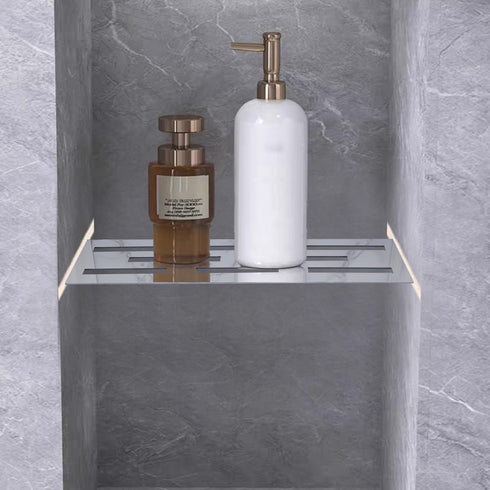 Biutimarden 11.81 Inch SUS304 Shower Niche Shelf for Prefabricated Tile Niches Stainless Steel Shower Shelf for Tile