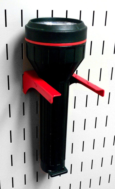 Wall Control 2in Handle Bracket - Slotted Metal Pegboard Hook - Red - Tool Board