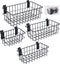 4Pcs Slatwall Basket Set, Ventilated Metal Slatwall Baskets for PVC Slatwall, Mounted Storage Display on Garage