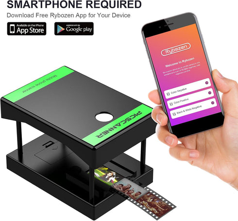 Rybozen 35mm Mobile Film and Slide Scanner, Lets You Scan and Play with Old Films & Slides Using Your Smartphone