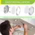 Closet 120V Dimmable, 4-Way 4 LED Light Kit, Kitchen Under Cabinet Accent Lighting, Plugged in Wired Puck Lights, Smart