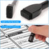6 Count maxtek Magnetic Black Dry Erase Markers, Fine Tip Whiteboard Markers with Eraser, Thin Markers Low Odor