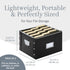 Snap-N-Store File Storage Box & Organizer - 2 Pack, Portable File Boxes for Documents, Back To School