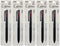 Pentel XBXAC35A Calme Tri-Color Ballpoint Pen, 0.02 inches (0.5 mm), Black, 5 Pieces