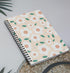 Yansanido Spiral Notebook, 4 Pcs A5 Cherry Design Hardcover, 80 Sheets - 160 Pages for Study Notes