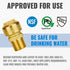 SUNGATOR Push to Connect Plumbing Fittings Mix, No Lead Brass 1/2 Inch Pushfit Female Adapter (4 PCS) and Male Adapter