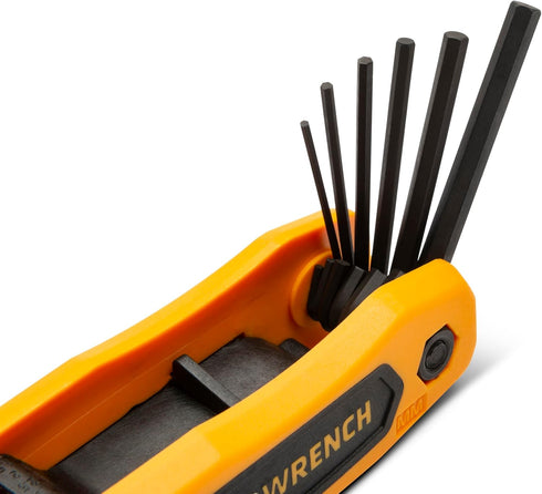 GEARWRENCH 8 Piece Folding Hex Key Set, Metric - 83506