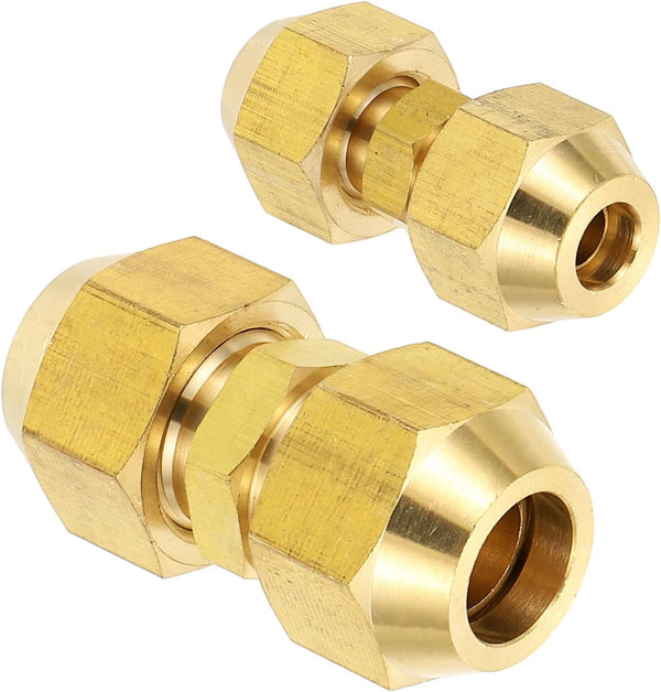 PATIKIL Pipe Extension Joint Connector Set: 4Pcs Free Welding AC Copper Pipe Coupling Adapter Fittings for Refrigeration