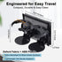 Vigorport Luggage Travel Cup Holder, Folding Cup Holder, Drink Caddy for Suitcases - Hold Two Coffee Mugs Traveler