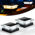4x4 Post Solar Lights 2 Pack, 4 Lighting Modes Solar Post Cap