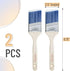 Bates- Paint Brushes, 2.5 inches, 2 Pack, Angle Brushes, Treated Wood Handle, Paint Brushes for Walls, Stain Brush, Wall Paint Brushes, Furniture Paint Brushes for Painting Walls, Painting Brush by Bates Choice