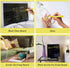 Bright Yellow Easy Clean Dry Erase Markers, 2-in-1 Reversible Dual Tip, Kids Liquid Chalk Pens, 10 Pack