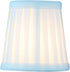 4 Inch 3x4x4 Upgradelights White Silk Pleated Clip On Chandelier Lampshade
