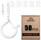 ADIIL 50 PCS Q Hanger Hooks with Safety Buckle, Windproof Screw Hooks